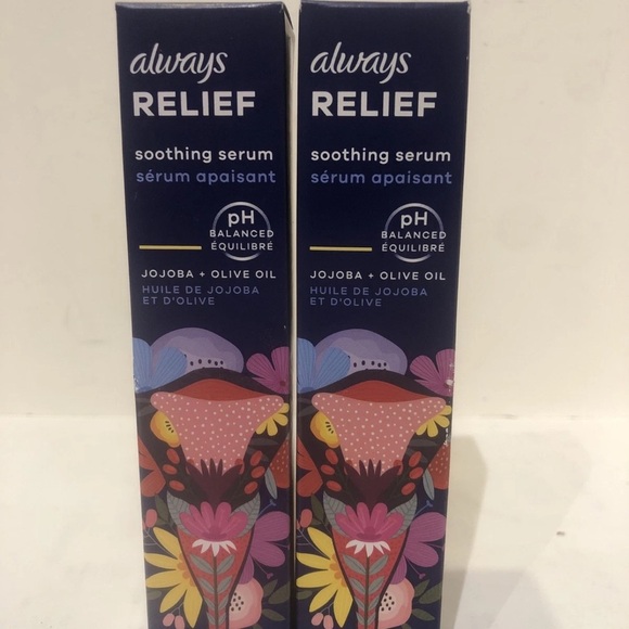 3pc Always RELIEF Soothing Serum For Pubic Skin & Bikini Line Jojoba Olive Oil - Picture 6 of 7